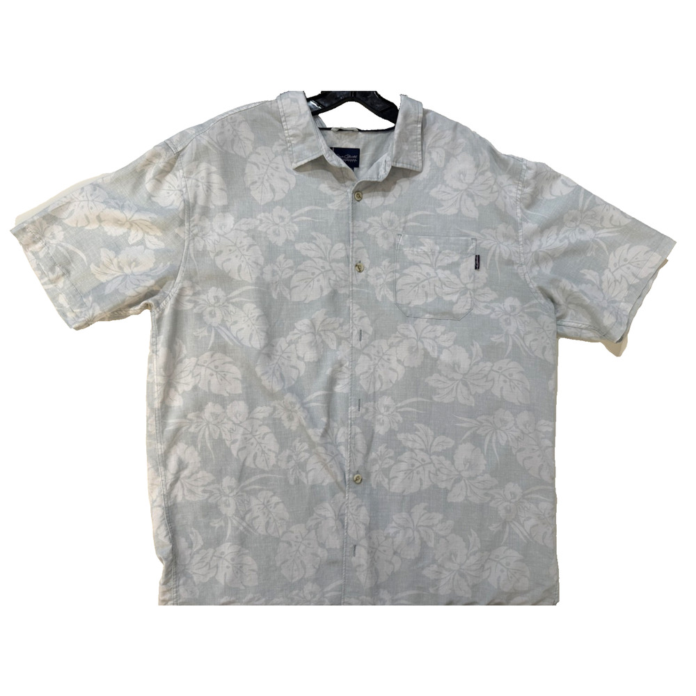 Jack O'Neill‎ Shirt Mens 2XL Aloha Floral Button Up Short Sleeve Hawaiian Blue